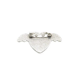 sublimation blank heart metal pin badge